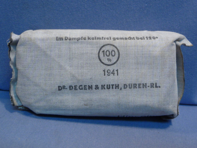 Original WWII German Soldiers 1st Aid Bandage, Large