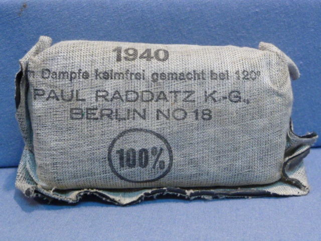 Original WWII German Soldiers 1st Aid Bandage, Small