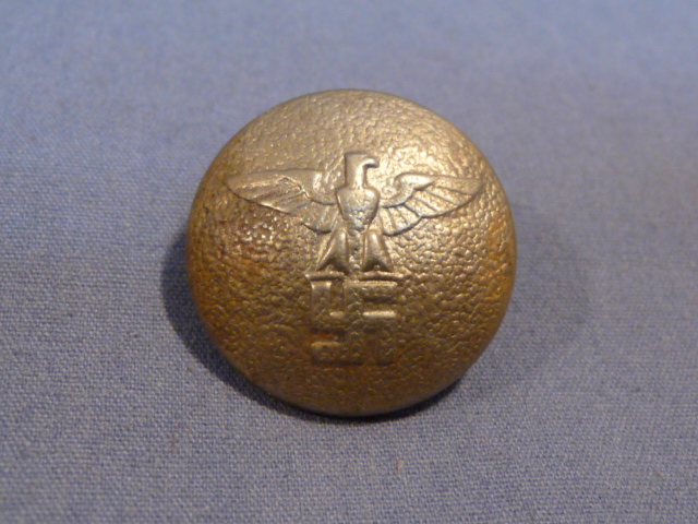 Original Nazi Era German NSDAP GOLD Tunic Button, 21mm