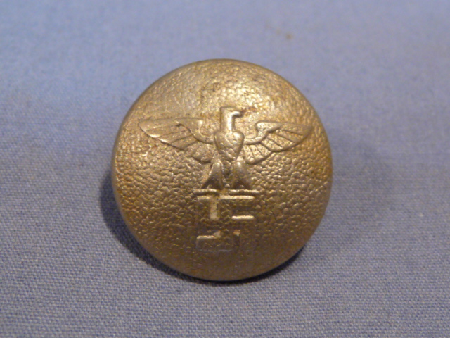 Original Nazi Era German NSDAP GOLD Tunic Button, 21mm