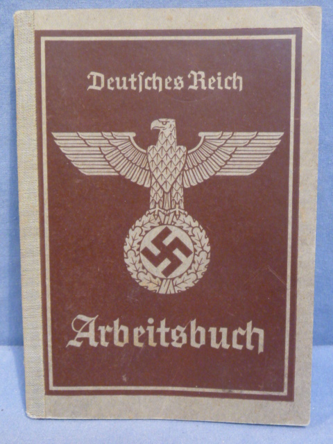 Original Nazi Era German Arbeitsbuch, 2nd Type