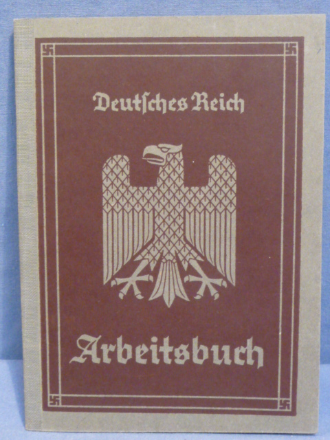 Original Nazi Era German Arbeitsbuch, 1st Type