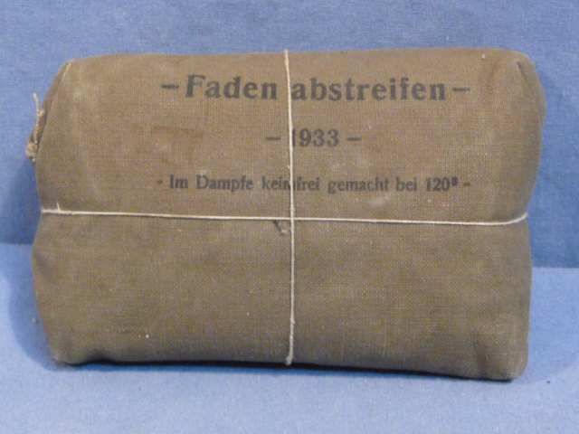 Original 1933 German Soldiers 1st Aid Bandage, Large