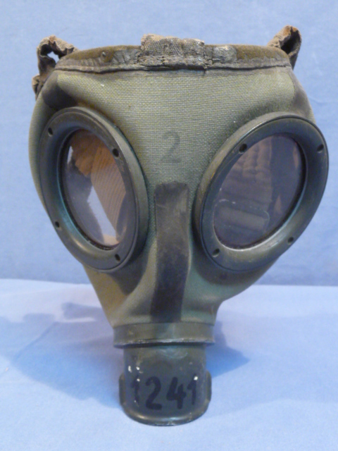 Original WWII German Soldier’s M30 Gas Mask, Size 2 Incomplete