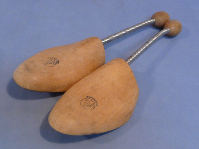 Original WWII Era German Spring-Loaded Boot Forms, Pair