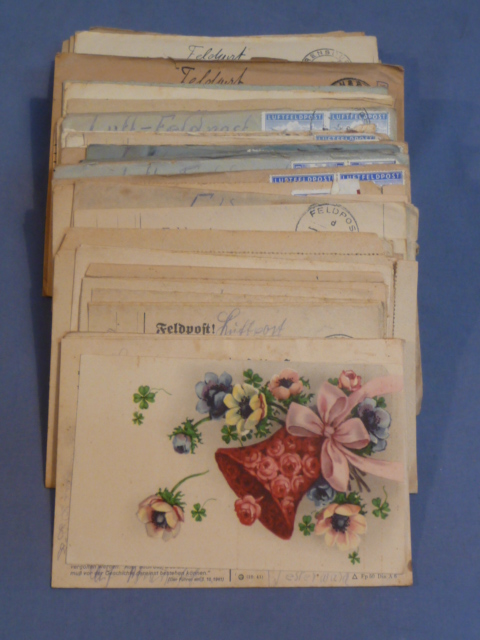 Original WWII German Set of Correspondence to Same Family, Lots of FELDPOST!