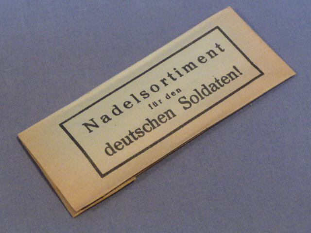 Original WWII German Soldier's Sewing Needle Pack
