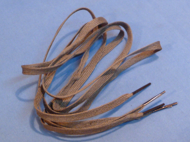 Original WWII German TAN 90cm Shoe Laces, Pair