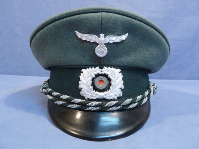 HOLD! Original Nazi Era German Customs Official's Visor Hat