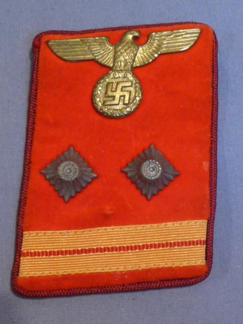 Original Nazi Era German NSDAP Leader's Collar Tab, Gauleiter