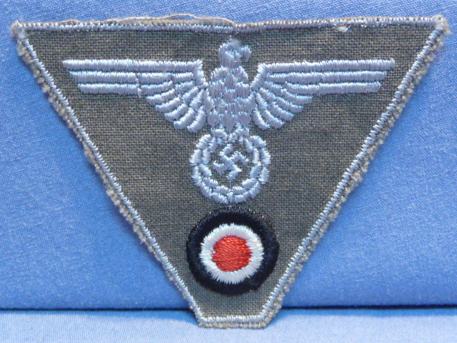 Orignal WWII German Army EM/NCO Trapezoid M43 Cap Insignia, UNISSUED!