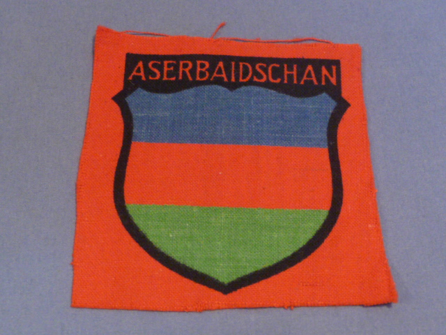 Original WWII German Army (HEER) Aserbaidschan Volunteer's Sleeve Shield