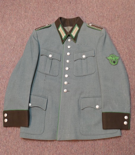 Original Nazi Ear German Schutzpolizei Tricot Wool Tunic, Wachtmeister