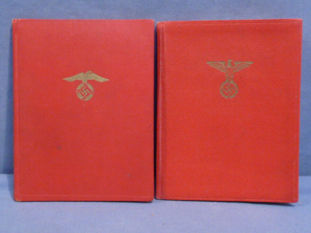Original Nazi Era German NSDAP (Nazi Party) Member's ID/Dues Books, Early & Late