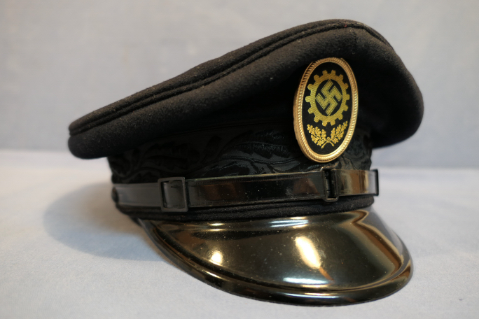 Original Nazi Era German DAF Member's Visor Hat, RZM Tag