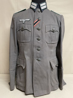 HOLD! Original WWII German Heer (Army) Administrative Sonderfhrer's Summer Tunic
