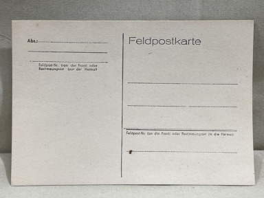 Original WWII German FELDPOST Postcard