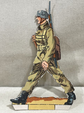 Original WWII German Paper Cut-Out, Fallschirmjger!