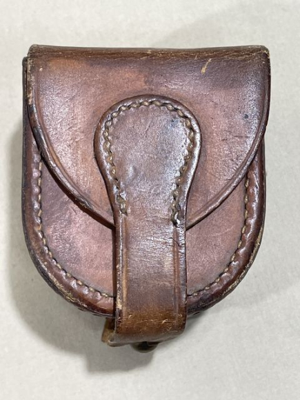 Original WWI US Leather Compass Pouch, 338 MG Battalion!
