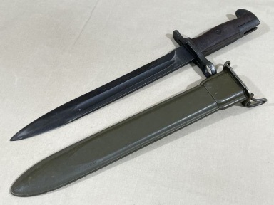 Original WWII US M1 Garand Bayonet and Scabbard, AFH