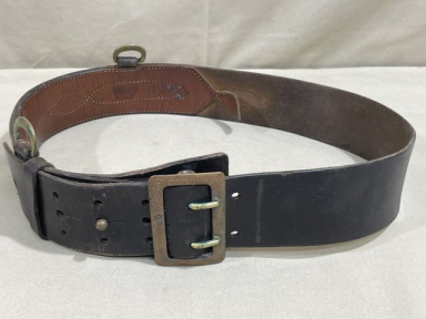 Original POSTWAR US Sam Brown Belt, Blackened