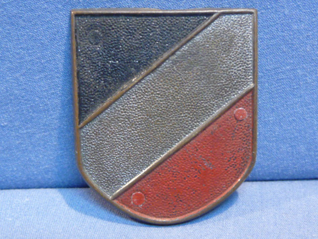 REPRODUCTION WWII German Metal Shield for Pith Helmet, SINGLE
