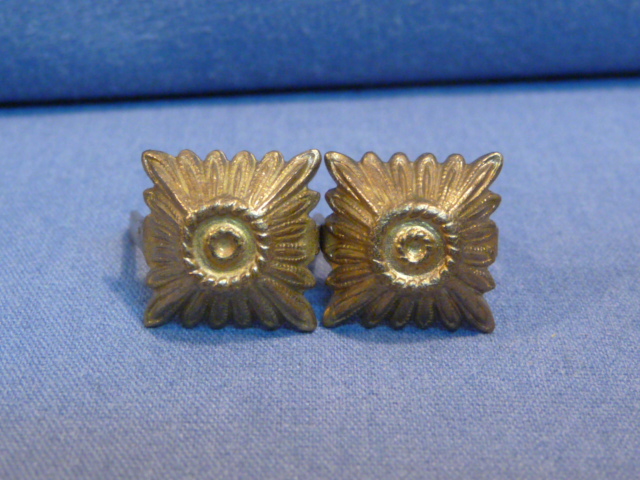 Original WWII German Army Officer's Rank Pips Pair, 11mm