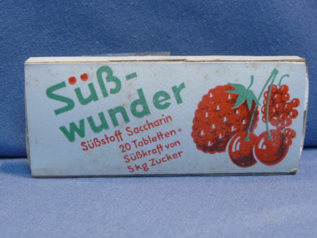 Original WWII Era German Sья-wunder Saccharine in Cardboard Box