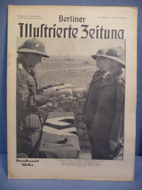 Original WWII German Berliner Illustrierter Zeitung Magazine, May 1941