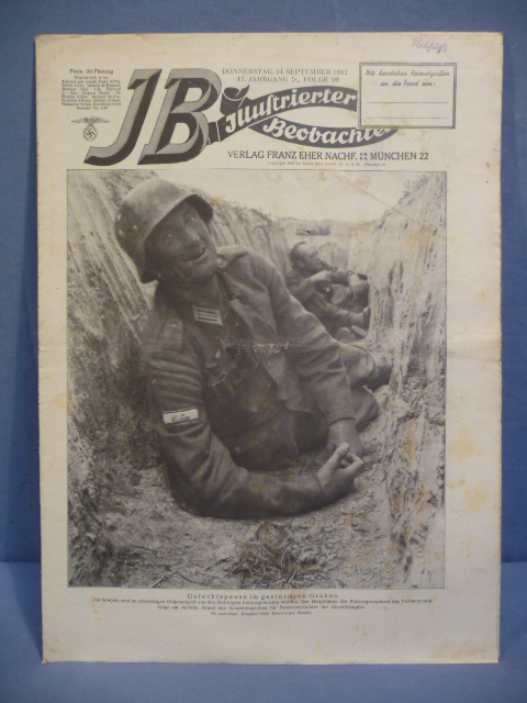 Original WWII German Illustrierter Beobachter Magazine, September 1942