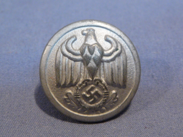 Original Nazi Era German NSDAP Diplomatic Official's SILVER Tunic Button, 22mm