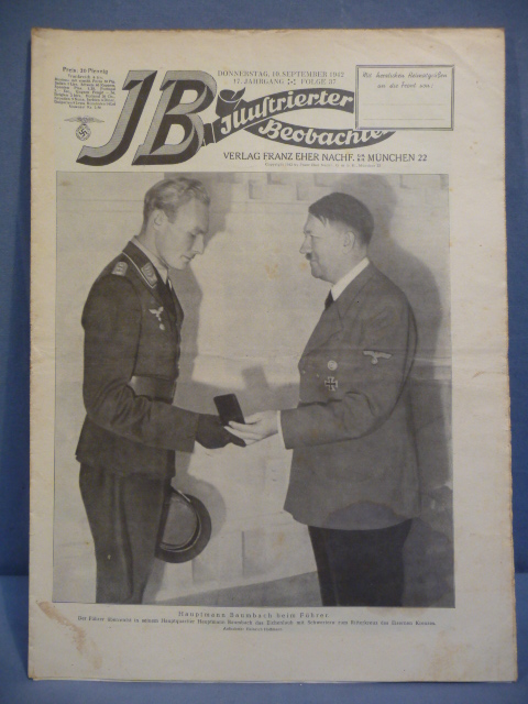 Original WWII German Illustrierter Beobachter Magazine, September 1942