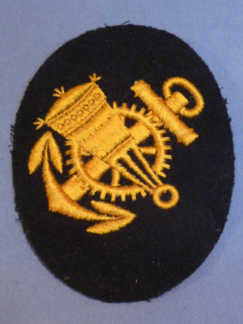 Original WWII German Kriegsmarine (Navy) Blocking Weapons Mechanic NCO's Career Sleeve Insignia