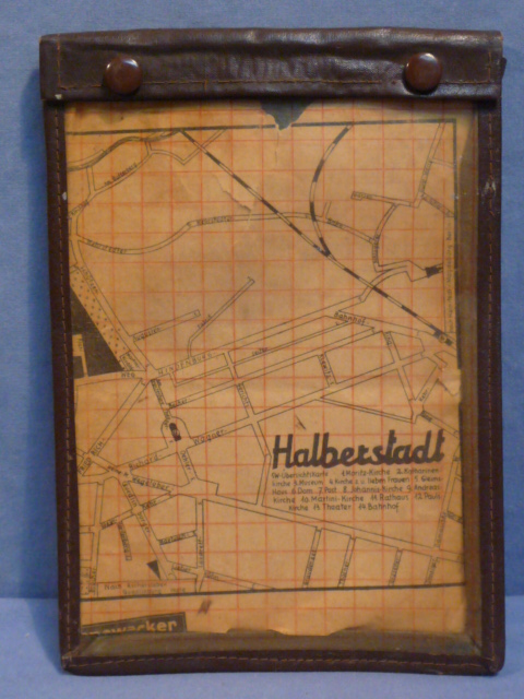 Original WWII German Map Case Insert, Map Protector with Grid PLUS