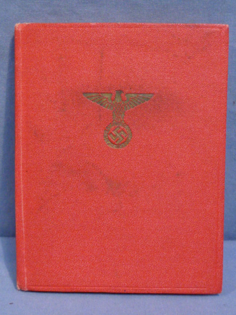Original Nazi Era German NSDAP (Nazi Party) Member's ID/Dues Book