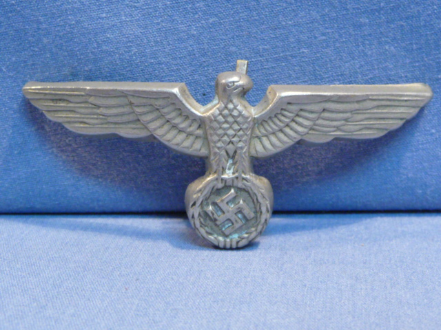 Original WWII German Heer (Army) Visor Cap Eagle, Incomplete