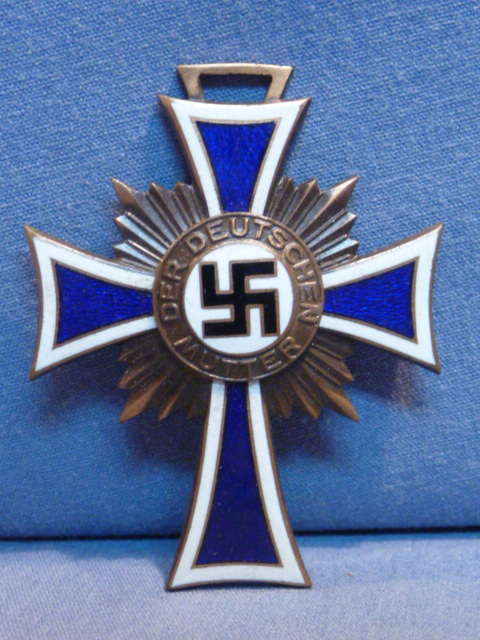 Original Nazi Era German Mother's Cross in Bronze