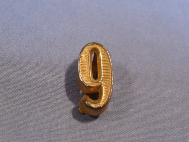 Original WWII German Heer (Army) Officer's Shoulder Board Device, Number 9