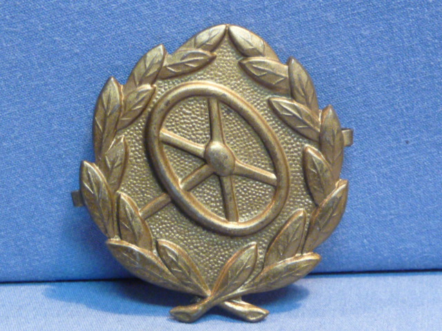 Original WWII German Wehrmacht Driver's Proficiency Badge in Gold