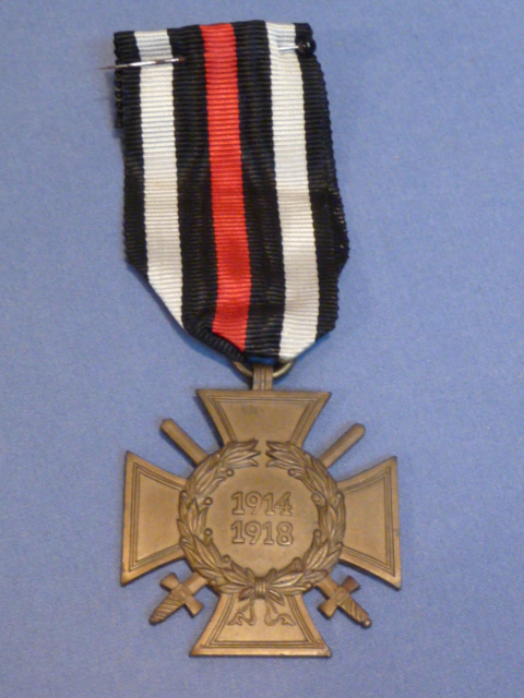Original Pre-WWII German Combatants 1914-1918 Honor Cross, Hindenburg Cross