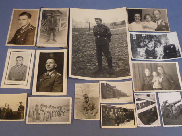 Original WWII German Photographs & Death Notice Lot, 50 TOTAL