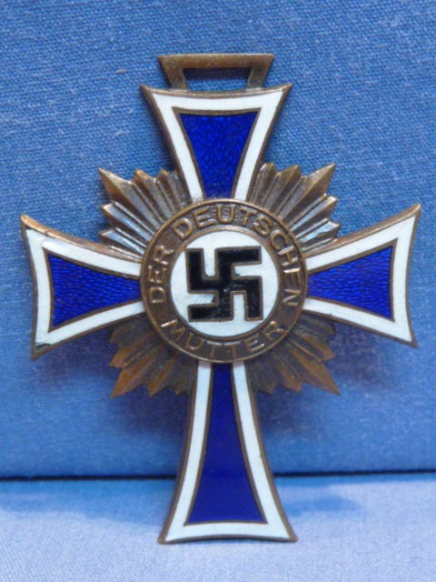 Original Nazi Era German Mother's Cross in Bronze