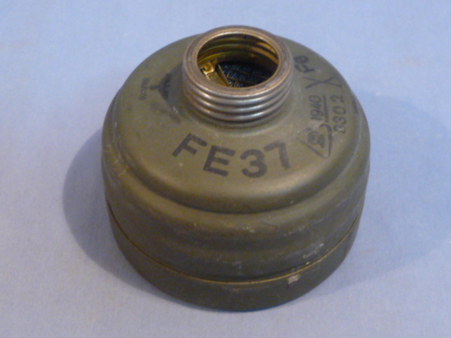 Original WWII German Army FE37 Gas Mask Filter