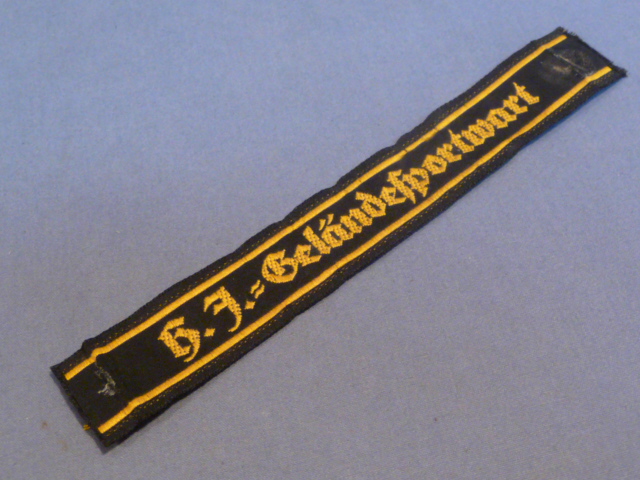Original Nazi Era German HJ-Gel�ndesportwart Sleeve Stripe