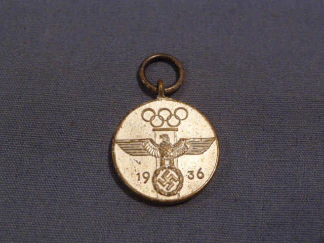 Original Nazi Era German 1936 Olympic Games Medal Miniature