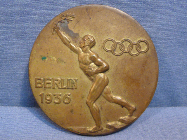Original Nazi Era German 1936 Olympic Games Souvenir Mirror