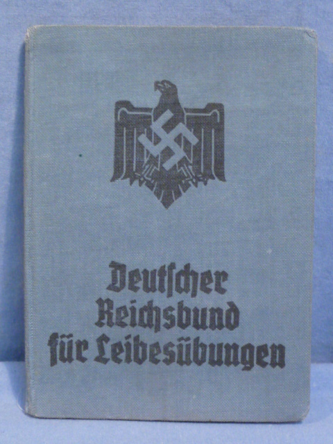 Original Nazi Era German DRL Member's ID/Dues Book