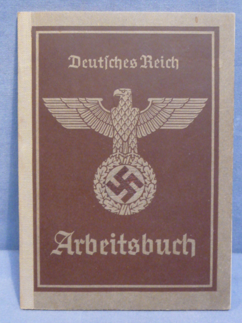 Original Nazi Era German Arbeitsbuch, 2nd Type