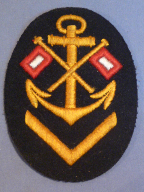 Original WWII German Kriegsmarine (Navy) Senior Signals NCO's Career Sleeve Insignia