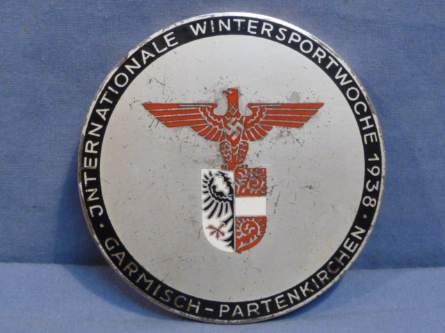Original Nazi Era German 1938 International Winter Sport Week 2nd Prize